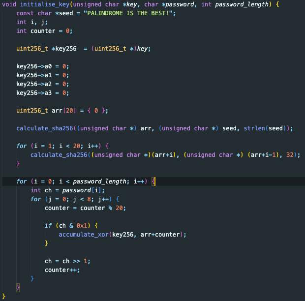 initialise_key function
